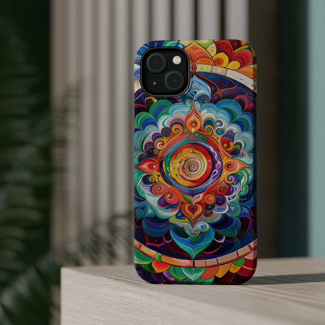 Vibrant Cosmic Mandala - MagSafe Tough Case