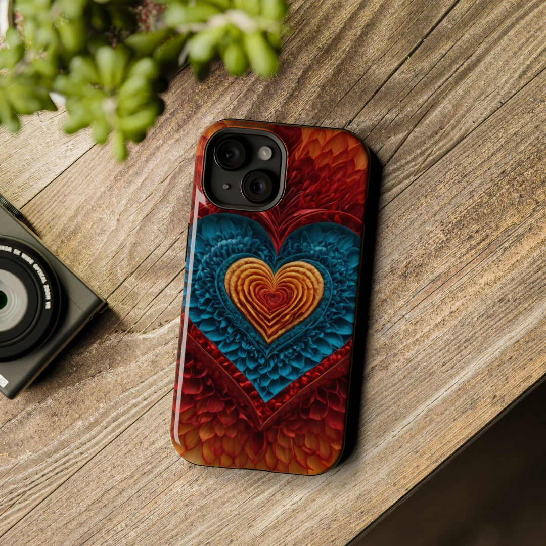 Vibrant Heart Layers - MagSafe Tough Case