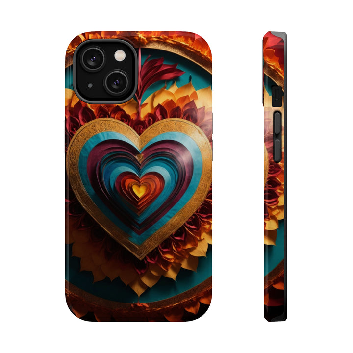 Vibrant Layered Heart - MagSafe Tough Case