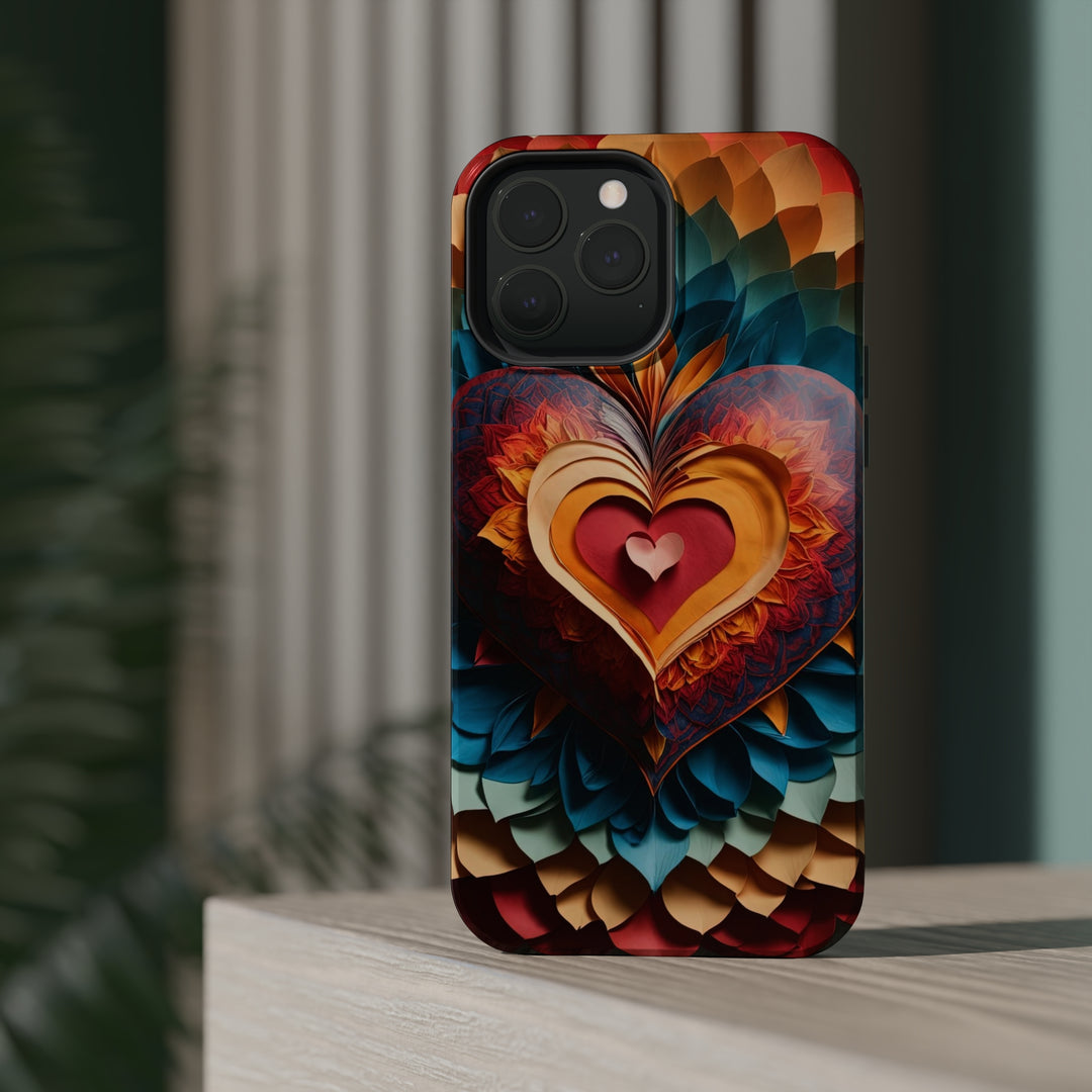 Radiant Heart Bloom - MagSafe Tough Case