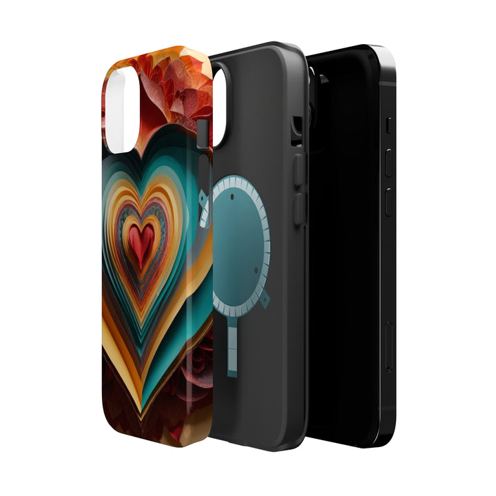 Layered Heart Blossoms - MagSafe Tough Case