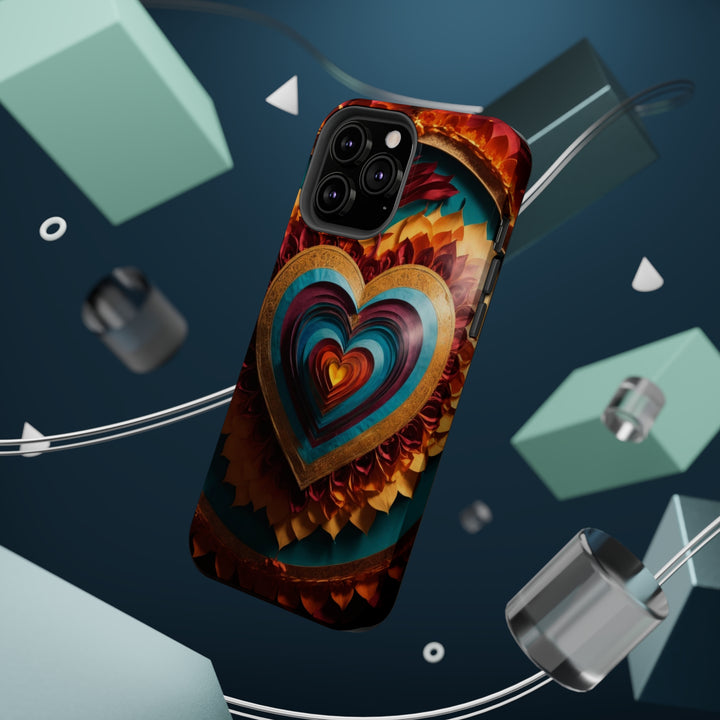 Vibrant Layered Heart - MagSafe Tough Case