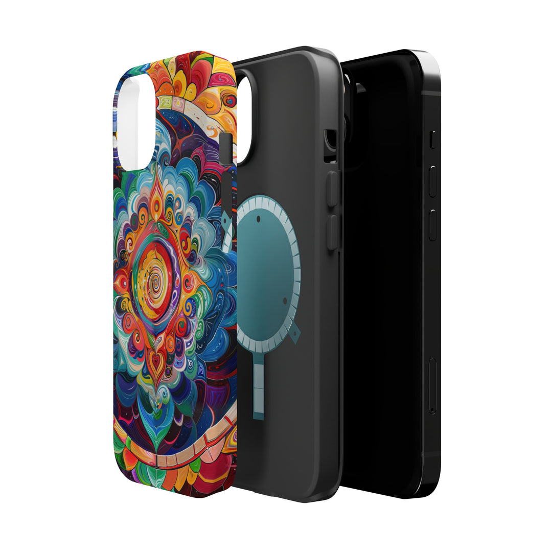 Vibrant Cosmic Mandala - MagSafe Tough Case