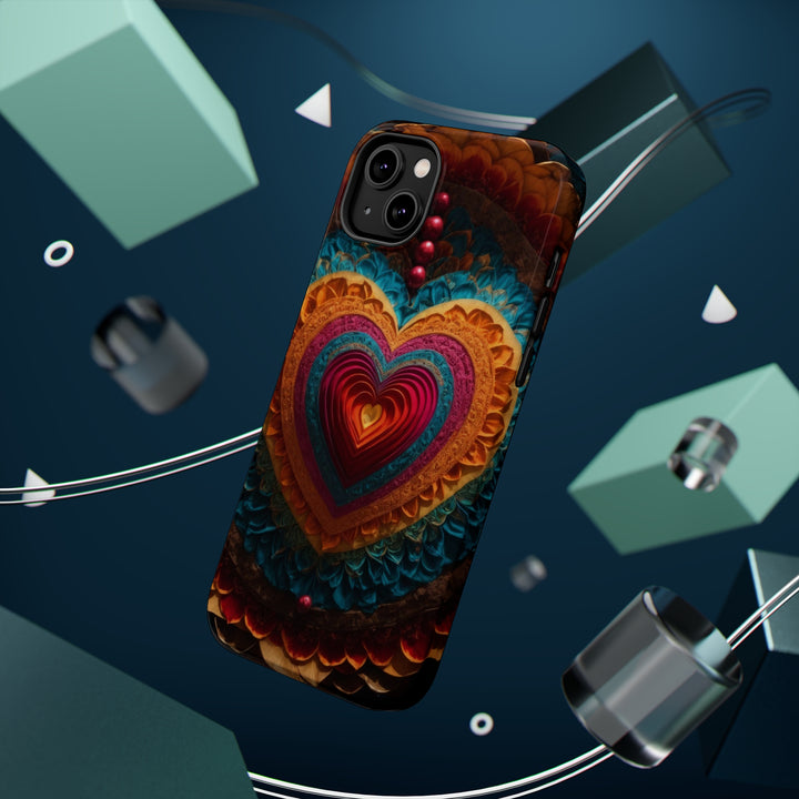 Vibrant Heart Mandala - MagSafe Tough Case