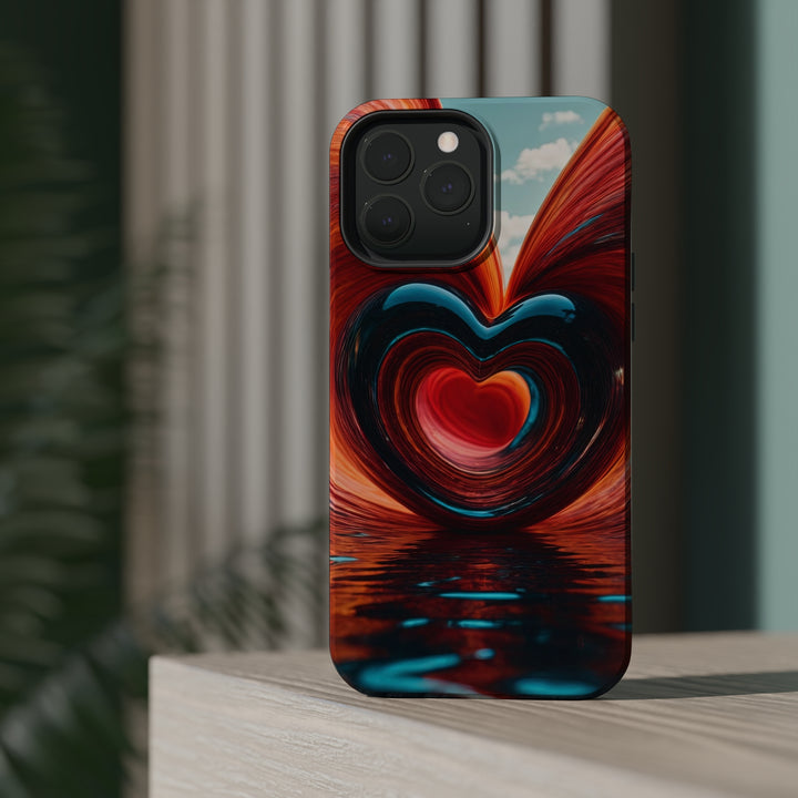 Swirling Heart Reflection - MagSafe Tough Case