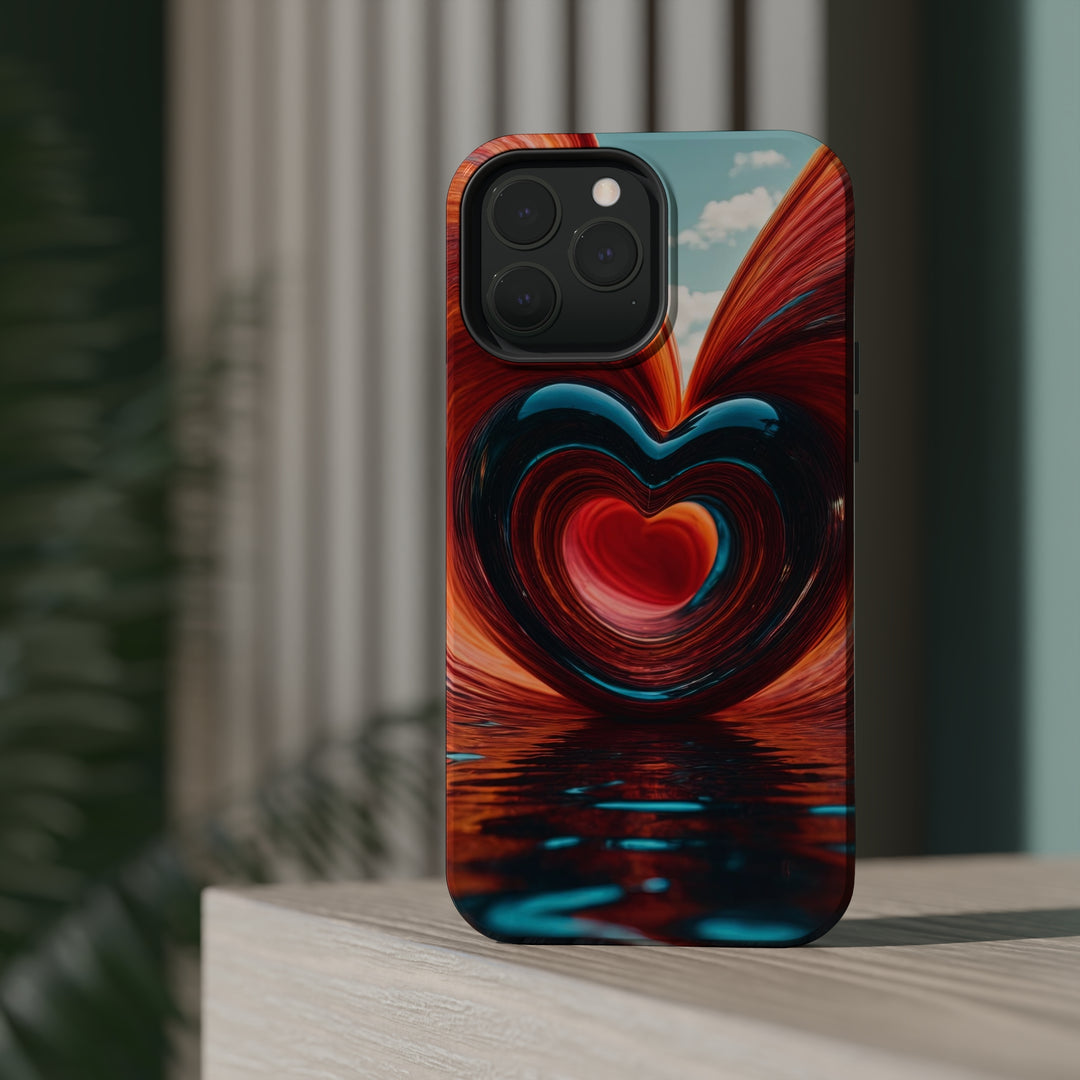 Swirling Heart Reflection - MagSafe Tough Case