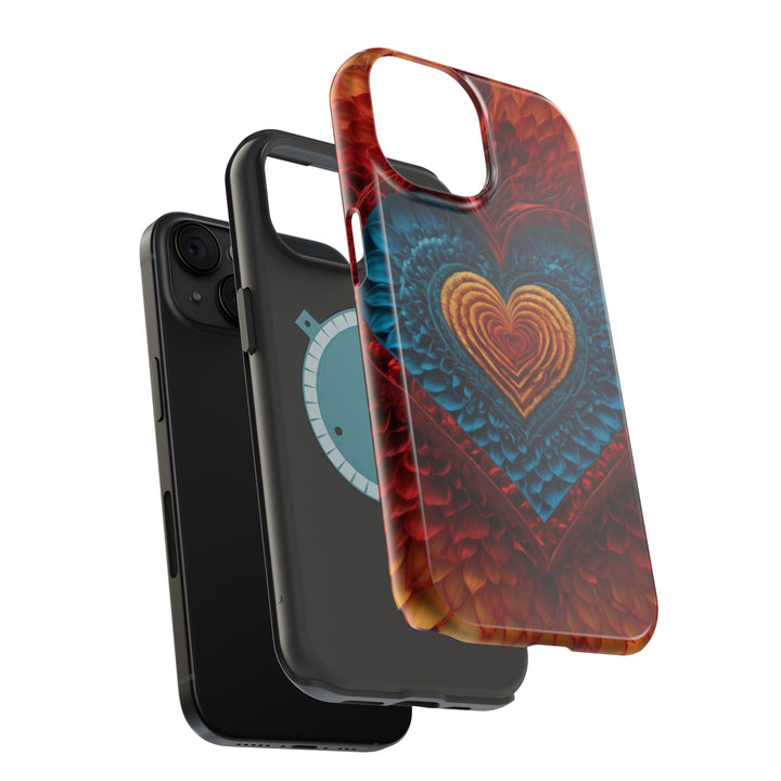 Vibrant Heart Layers - MagSafe Tough Case