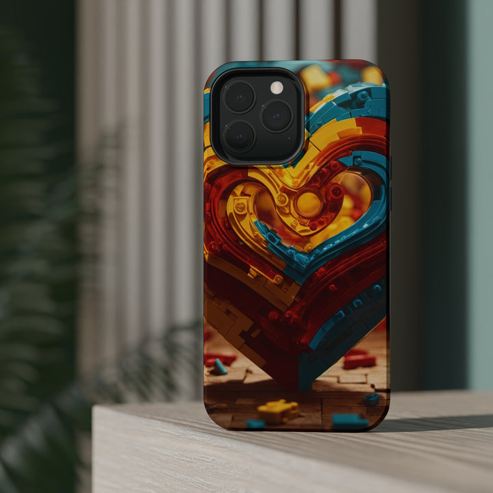 Colorful Heart Construction - MagSafe Tough Case