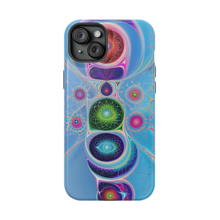 Vibrant Fractal Blossoms - MagSafe Tough Case