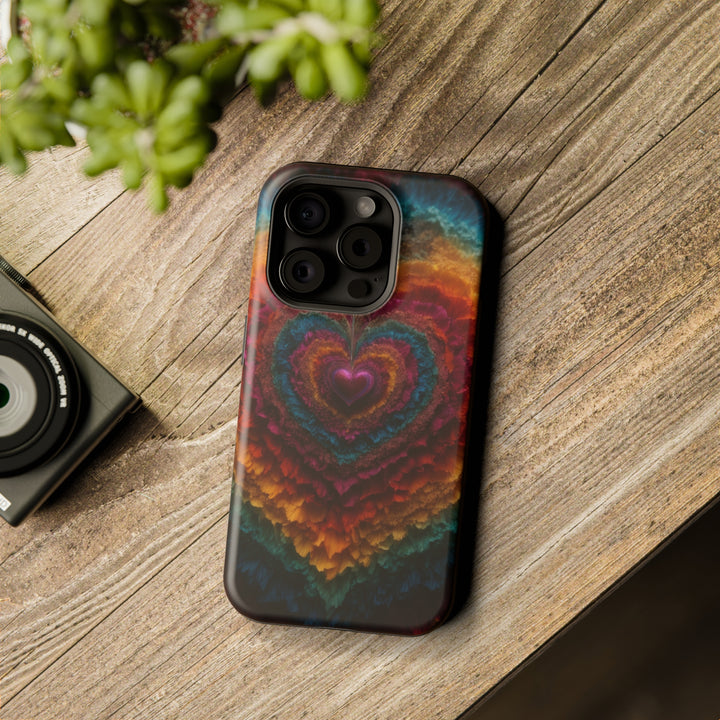 Vibrant Heart Layers - MagSafe Tough Case