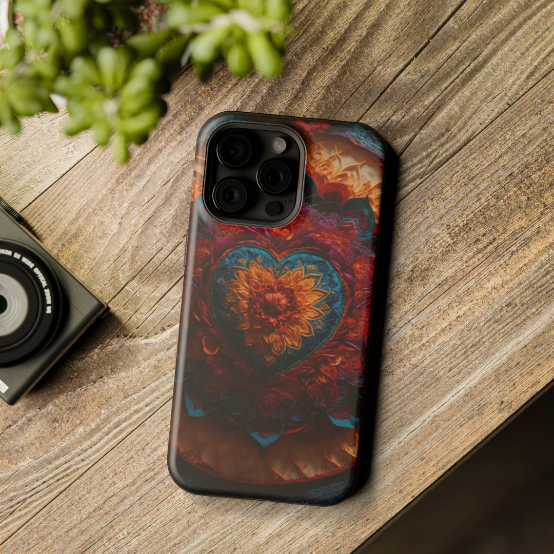 Radiant Floral Mandala - MagSafe Tough Case