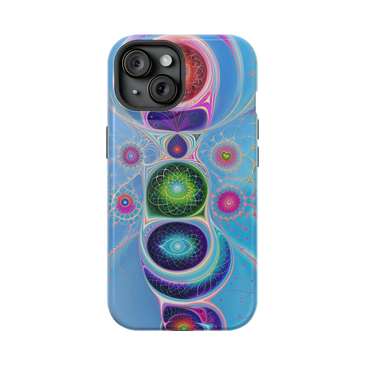 Vibrant Fractal Blossoms - MagSafe Tough Case