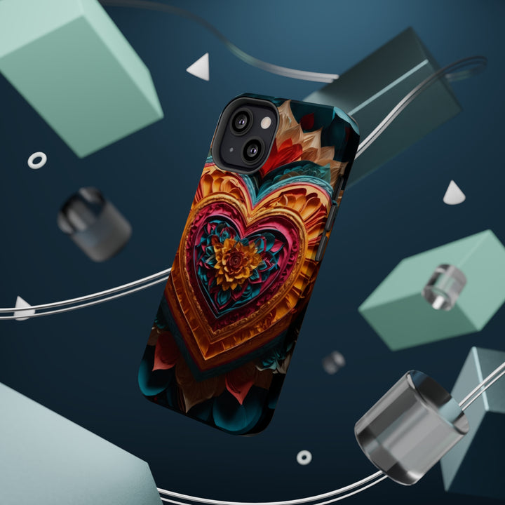 Vibrant Heart Bloom - MagSafe Tough Case