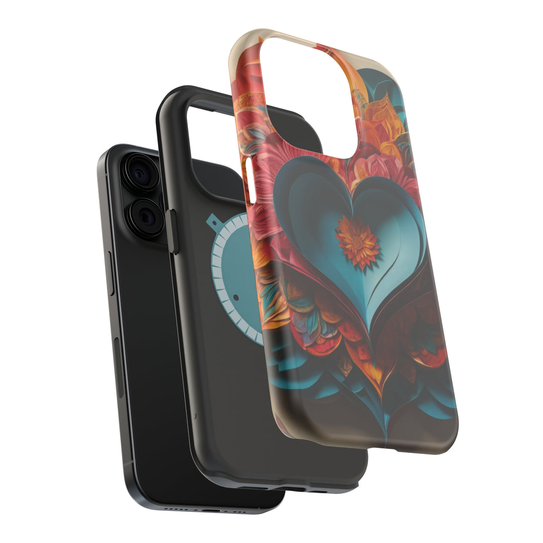 Colorful Heart Blossoms - MagSafe Tough Case