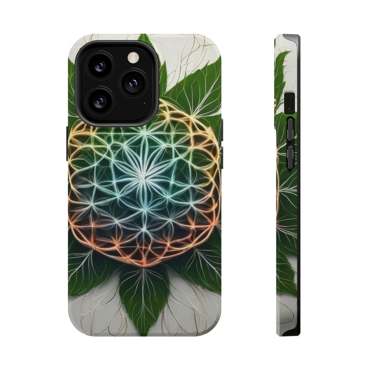 Vibrant Geometric Botanical - MagSafe Tough Case