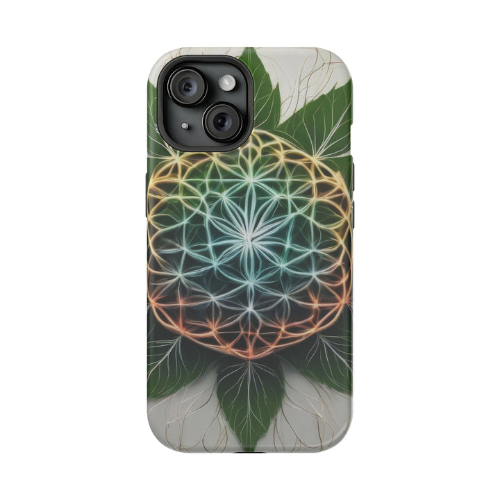 Vibrant Geometric Botanical - MagSafe Tough Case