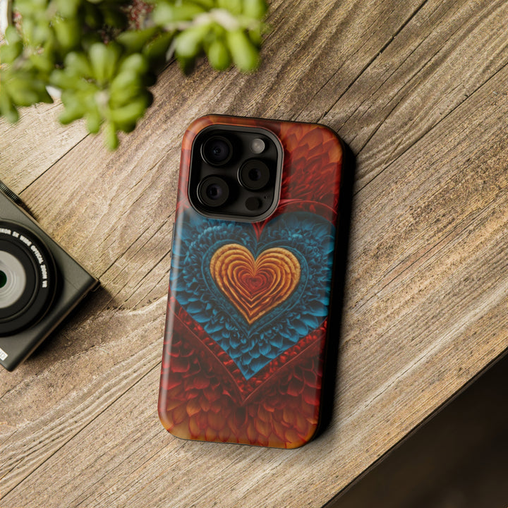 Vibrant Heart Layers - MagSafe Tough Case