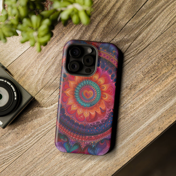 Vibrant Spiral Mandala - MagSafe Tough Case