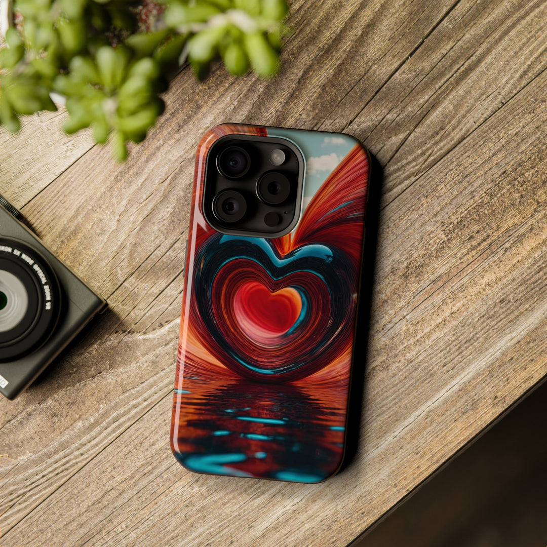 Swirling Heart Reflection - MagSafe Tough Case