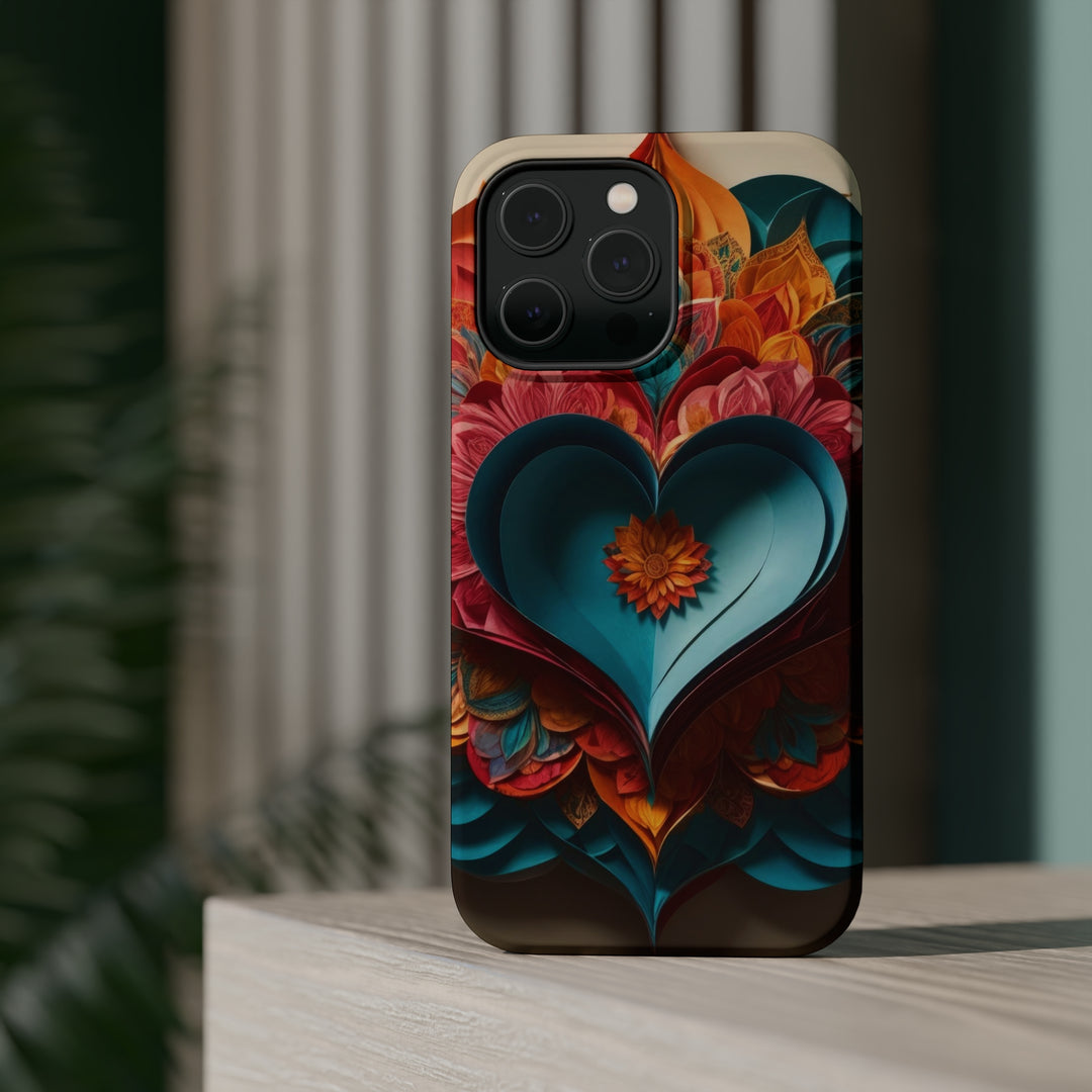 Colorful Heart Blossoms - MagSafe Tough Case