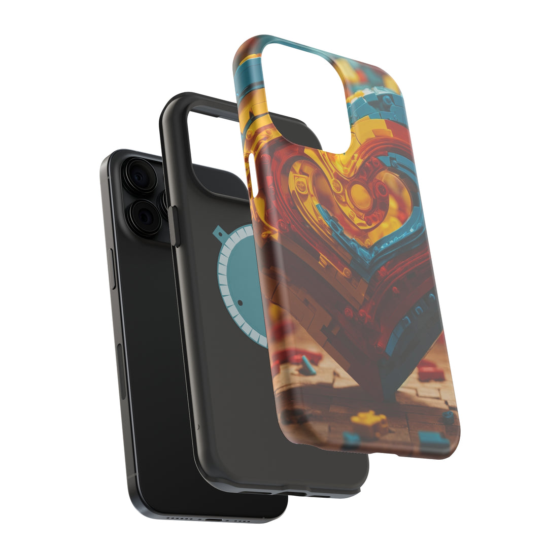Colorful Heart Construction - MagSafe Tough Case