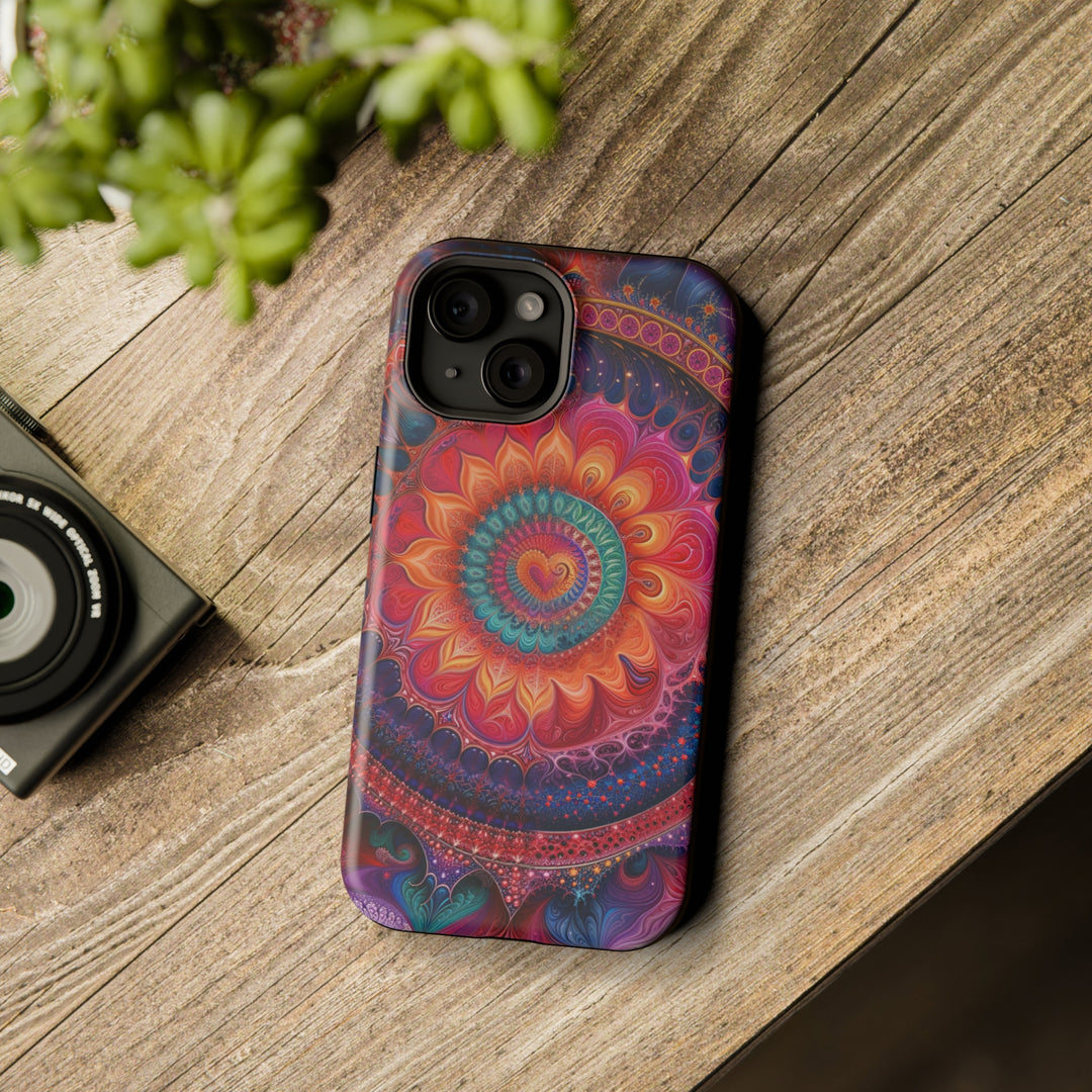 Vibrant Spiral Mandala - MagSafe Tough Case