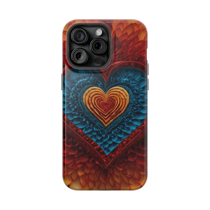 Vibrant Heart Layers - MagSafe Tough Case