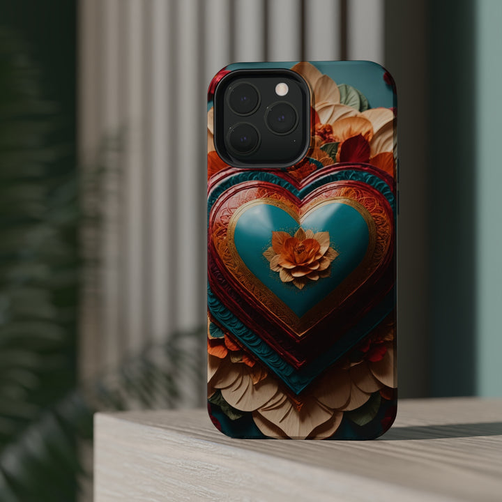 Floral Heart Embrace - MagSafe Tough Case