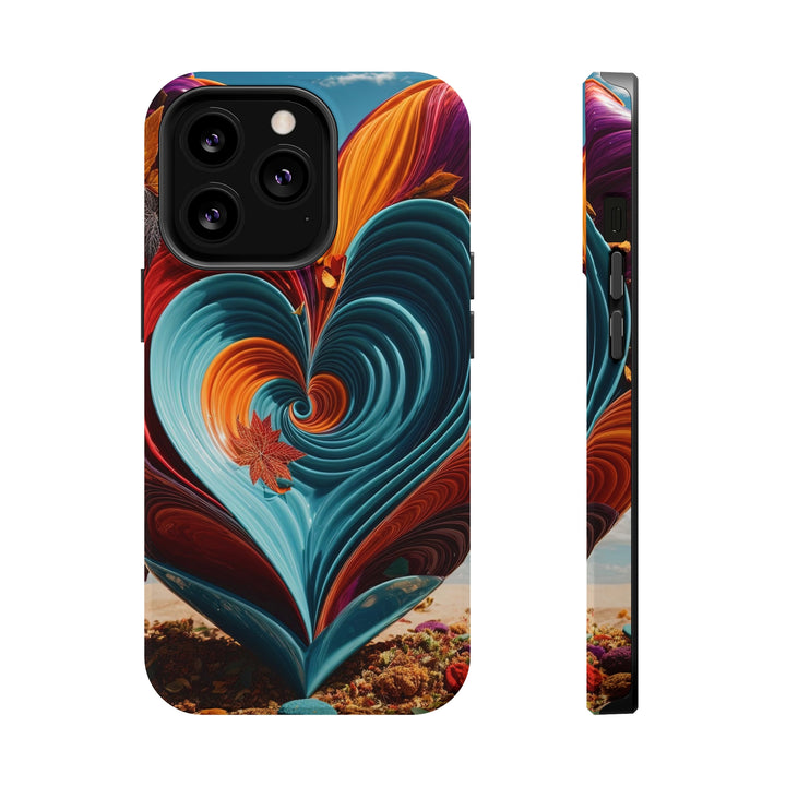 Vibrant Heart Spiral - MagSafe Tough Case