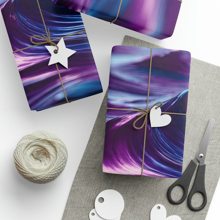 Purple Ocean Waves - Wrapping Paper