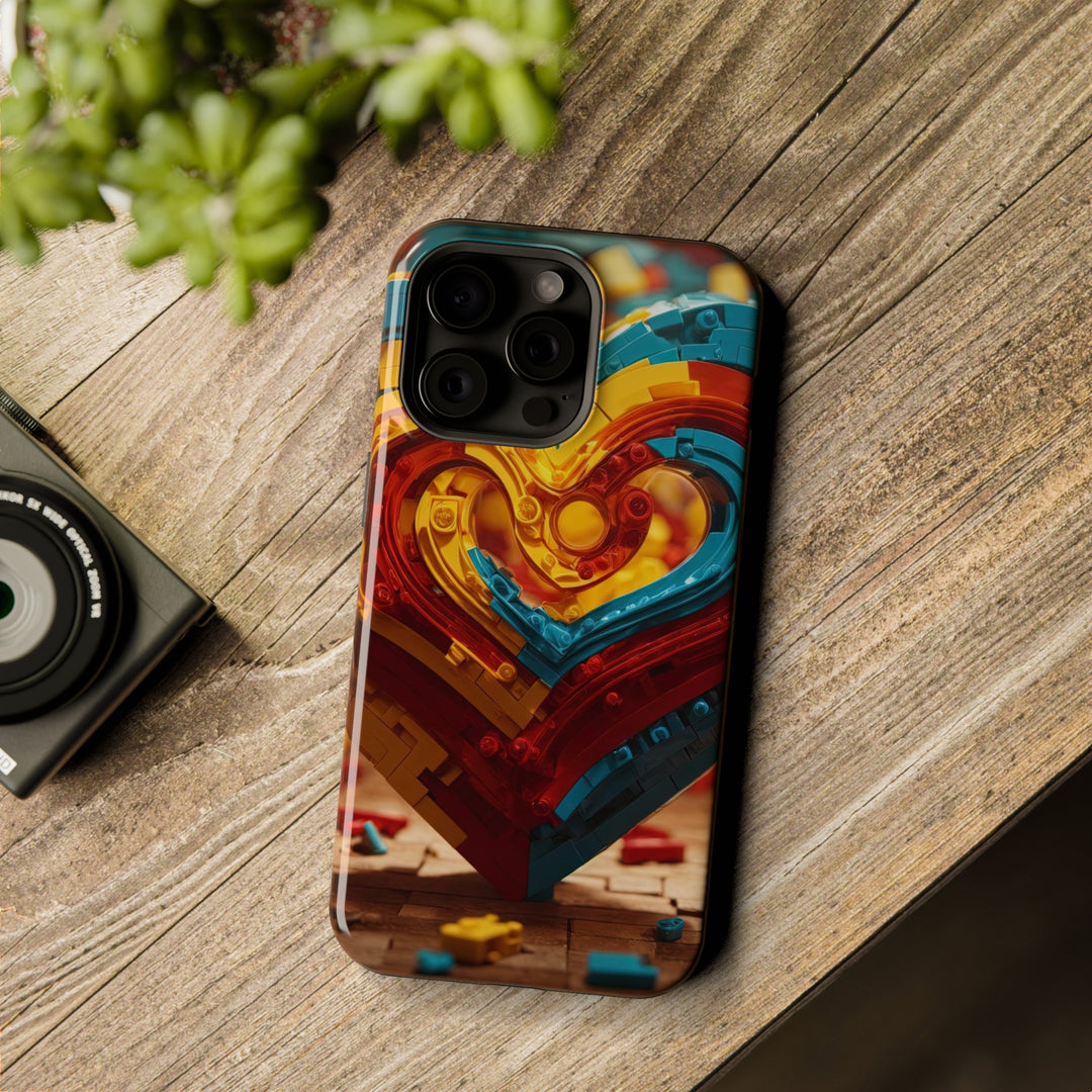 Colorful Heart Construction - MagSafe Tough Case