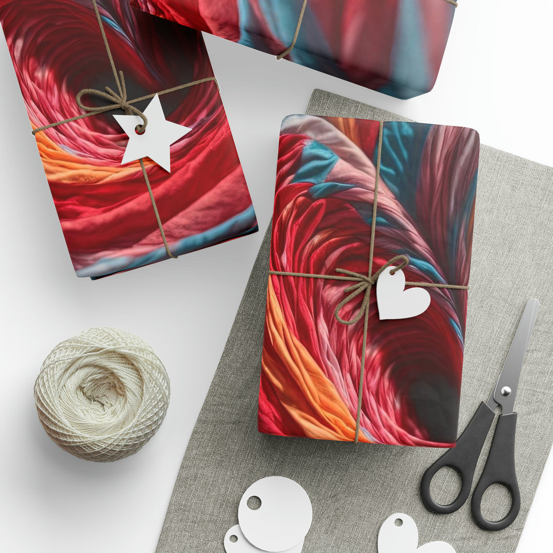 Swirling Color Vortex - Wrapping Paper