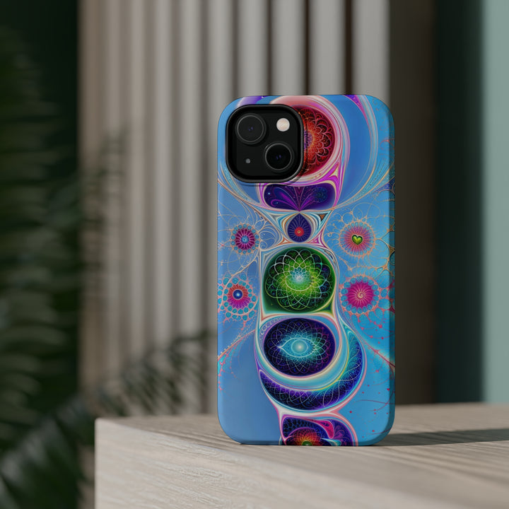 Vibrant Fractal Blossoms - MagSafe Tough Case