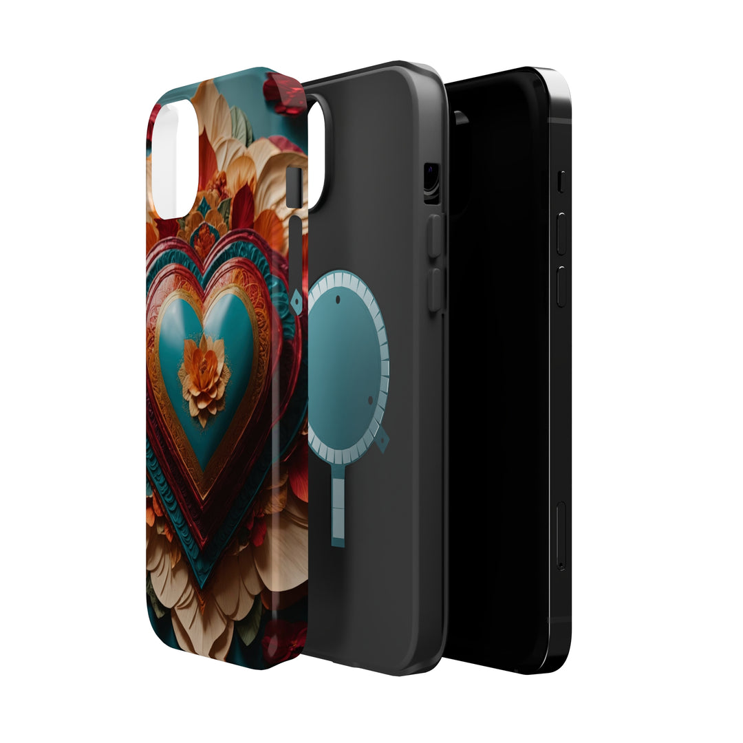 Floral Heart Embrace - MagSafe Tough Case