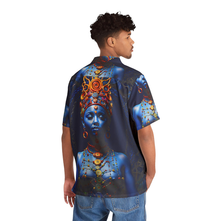 Mystical Blue Harmony - Men's Hawaiian Shirt