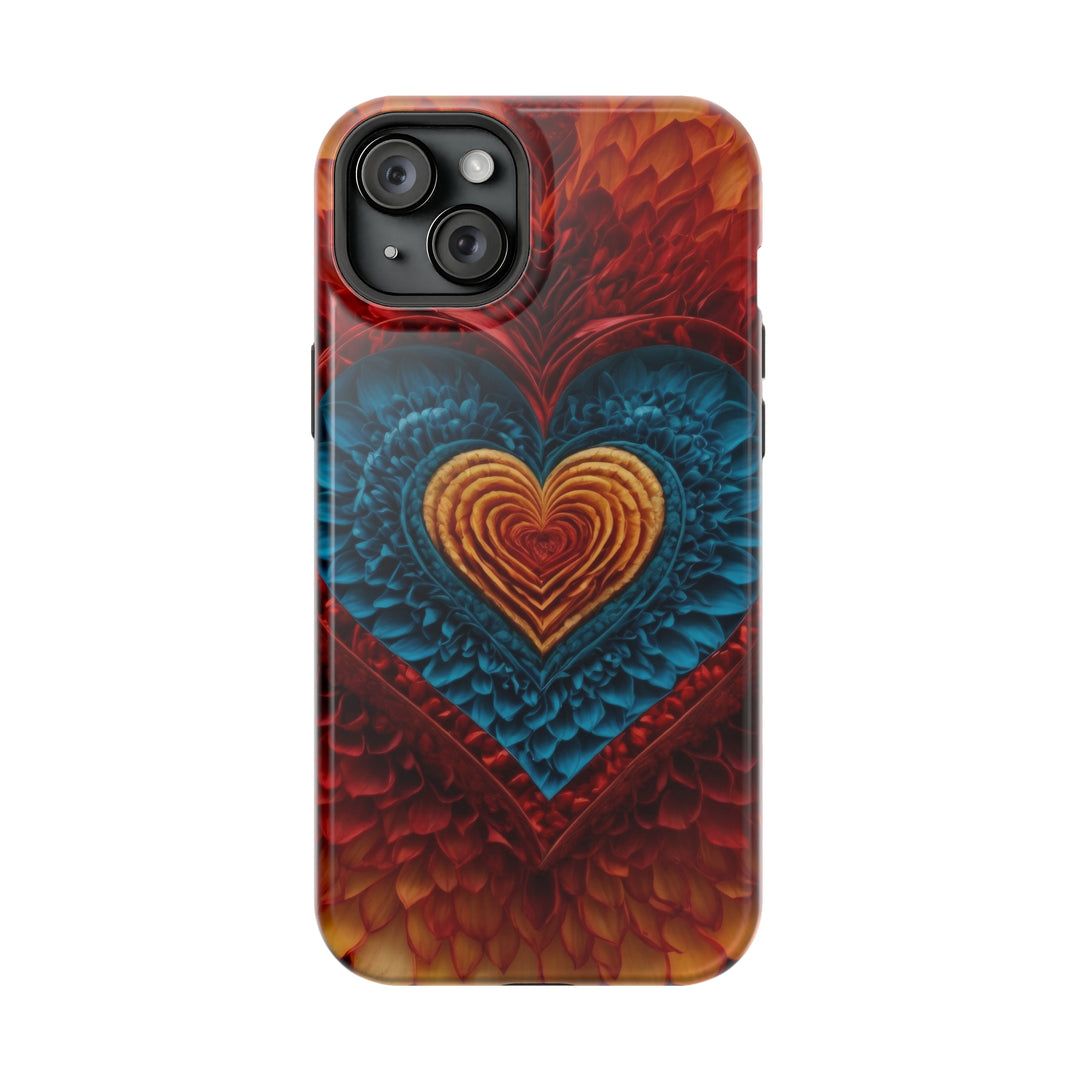 Vibrant Heart Layers - MagSafe Tough Case