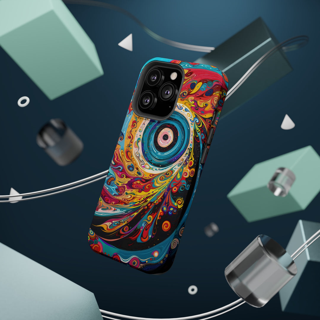 Vibrant Cosmic Swirl - MagSafe Tough Case