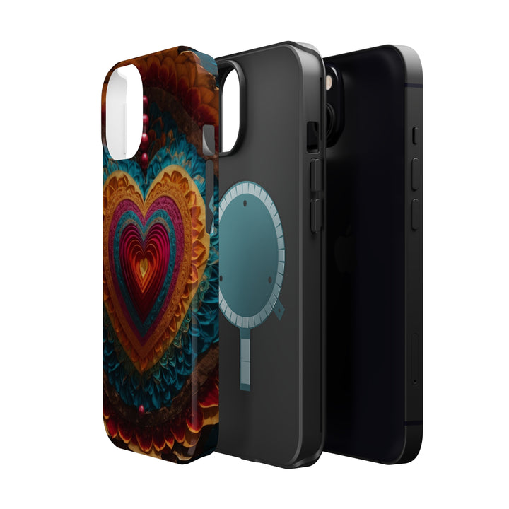 Vibrant Heart Mandala - MagSafe Tough Case