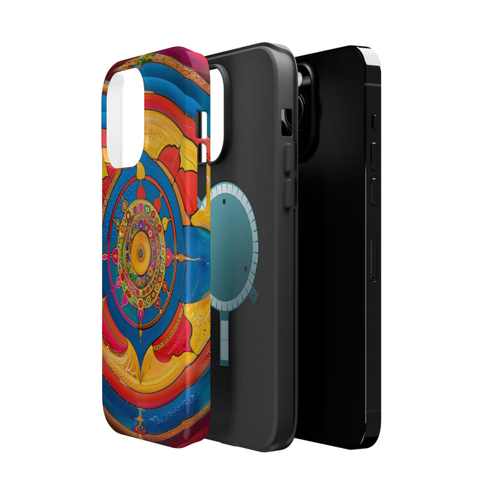 Vibrant Cosmic Spiral - MagSafe Tough Case