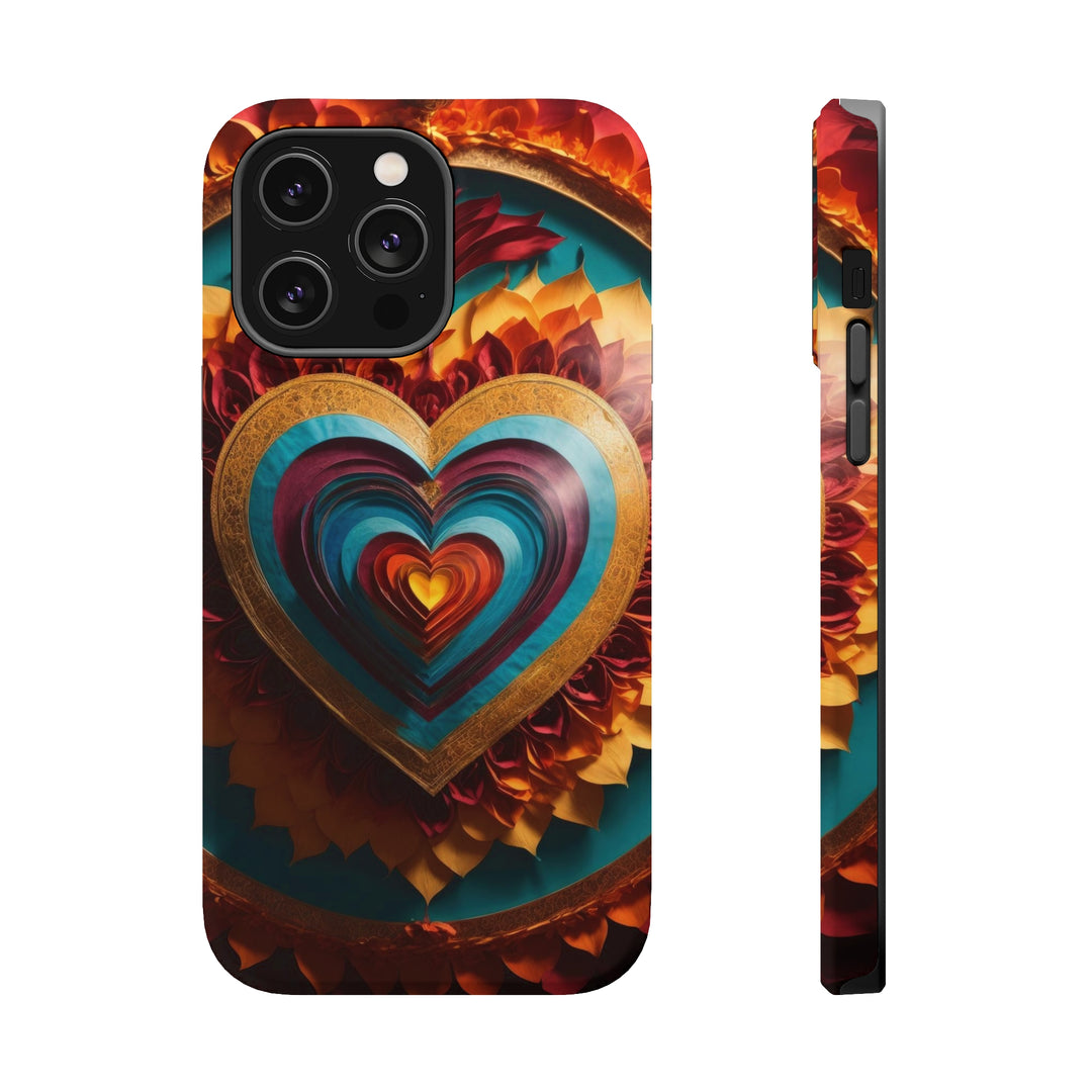 Vibrant Layered Heart - MagSafe Tough Case