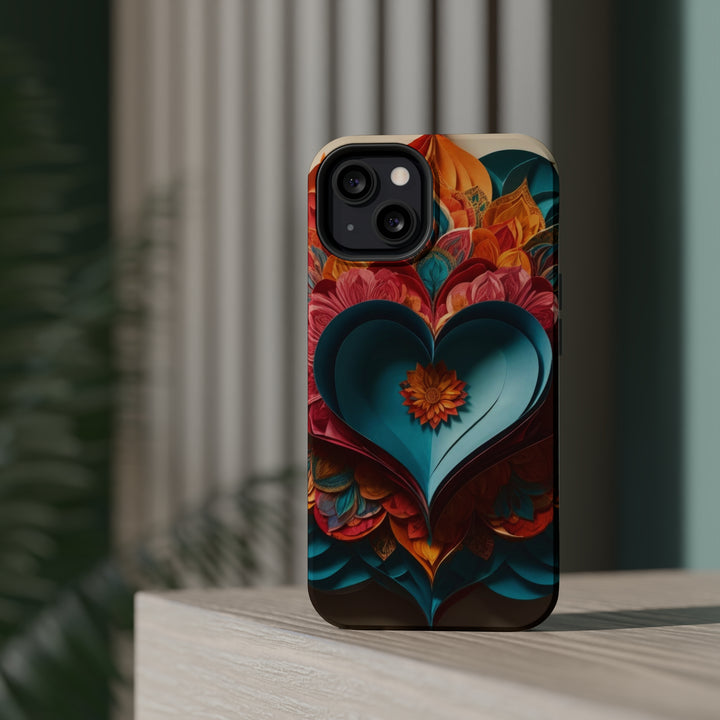 Colorful Heart Blossoms - MagSafe Tough Case