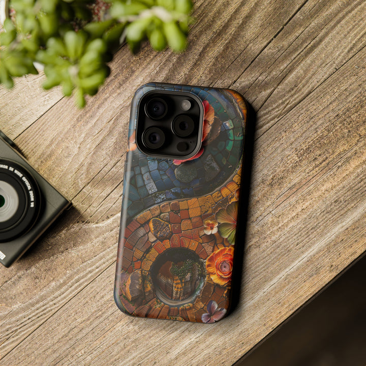 Spiraling Floral Mosaic - MagSafe Tough Case