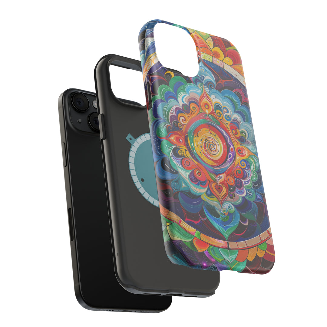 Vibrant Cosmic Mandala - MagSafe Tough Case