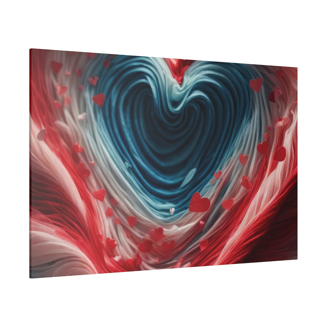 Swirling Heart Embrace - Matte Canvas