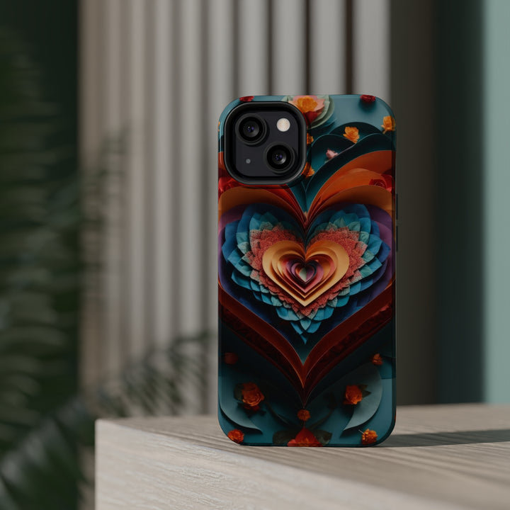 Blooming Heart Layers - MagSafe Tough Case