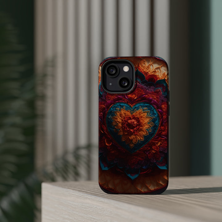 Radiant Floral Mandala - MagSafe Tough Case