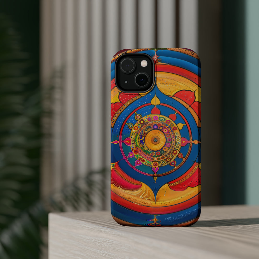 Vibrant Cosmic Spiral - MagSafe Tough Case