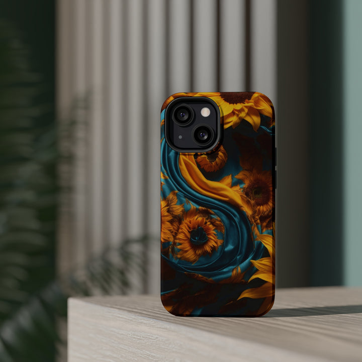 Sunflower Satin Swirl - MagSafe Tough Case