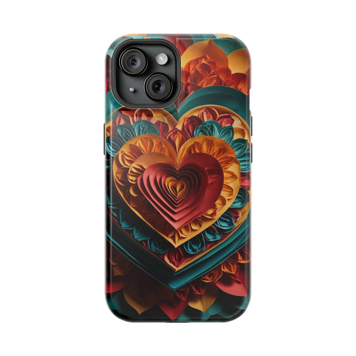 Vibrant Layered Heart - MagSafe Tough Case