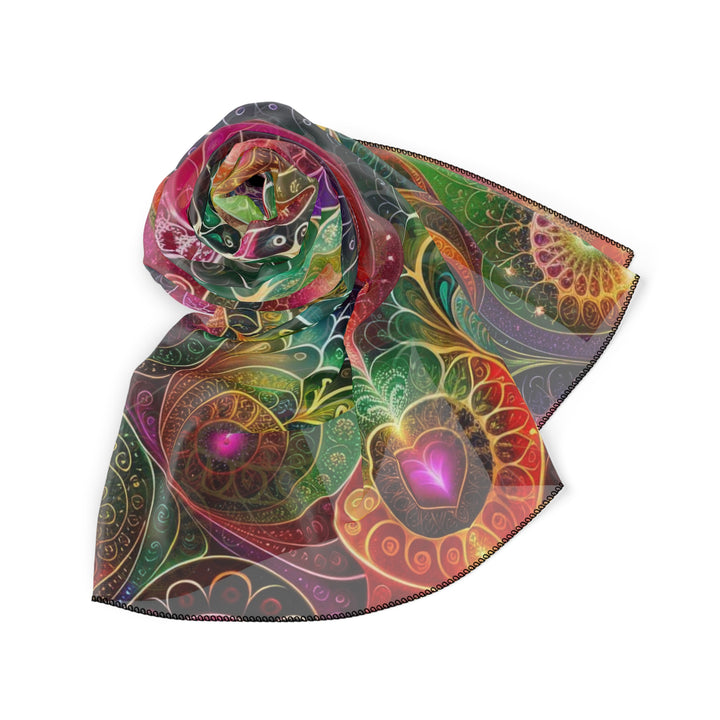 Kaleidoscopic Heart Symphony - Poly Scarf